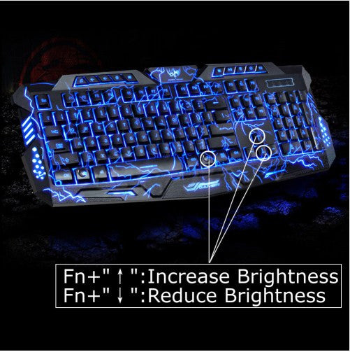 LED Game Keyboard 3 Colors