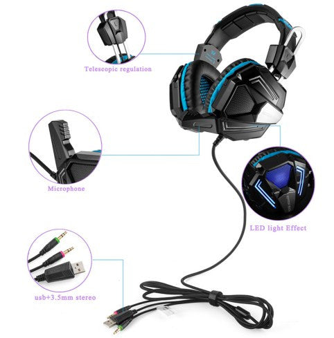 Professional 3.5mm PC Stereo Gaming Headset