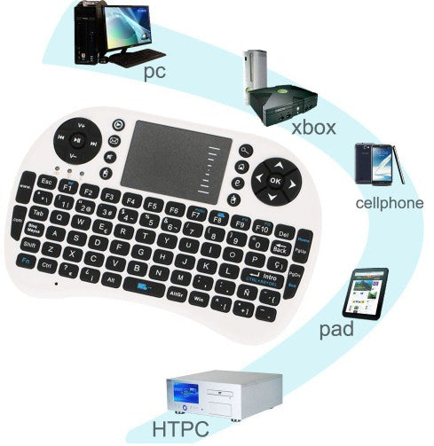 Mini Wireless Spanish  Gaming Keyboard