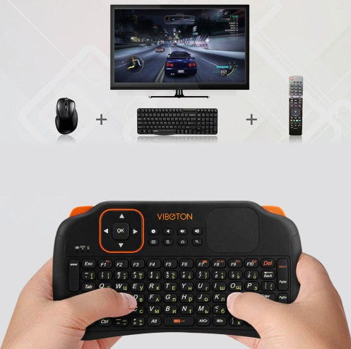 English Russian 3-in-1 2.4GHz Wireless gaming Keyboard