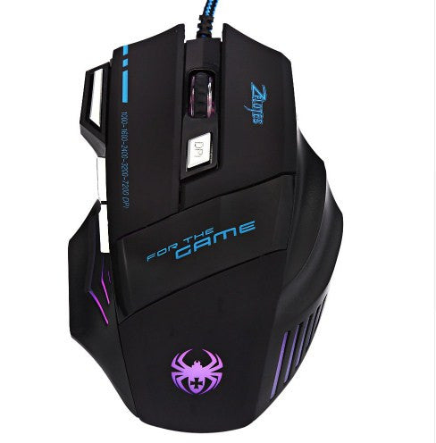 7 Button Multi Color LED Optical Mouse